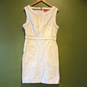 Tory Burch Zoie White Sleeveless Dress